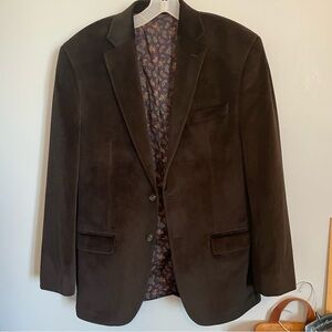 Chaps Black velvet Sports blazer suit Coat 38reg great condition